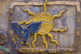 Sunshine Loving a Blue Bird. #Yellow and #Blue will amaze you. by @omastewitkowski #abstract #art