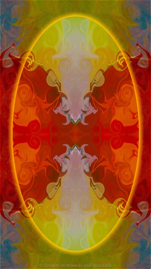 Circles Making Love Abstract Circular Artwork by Omaste Witkowski owFotoGrafik