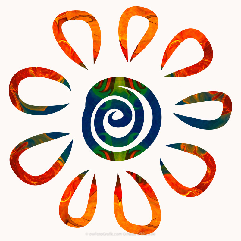 Flowering Abstract Colors by Omaste Witkowski