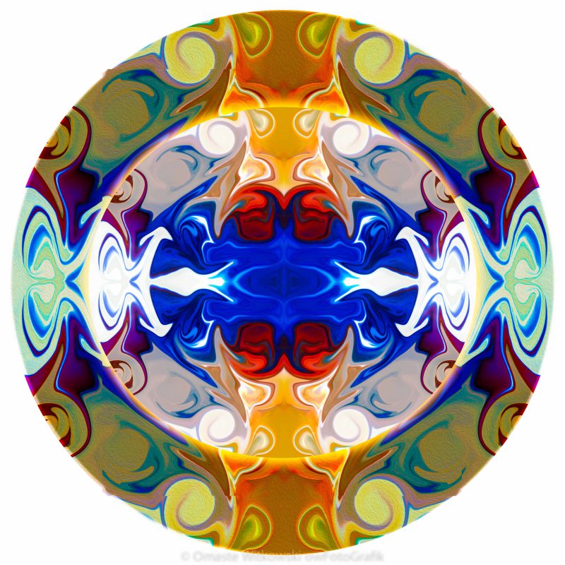 Circling Reality Abstract Circle Artwork by Omaste Witkowski owFotoGrafik.com