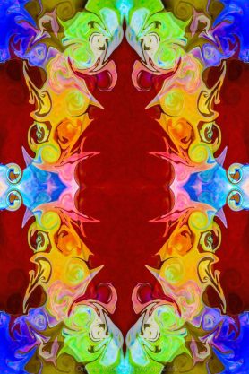 Rainbow Reminders of Life Abstract Pattern Artwork by Omaste Witkowski owFotoGrafik.com