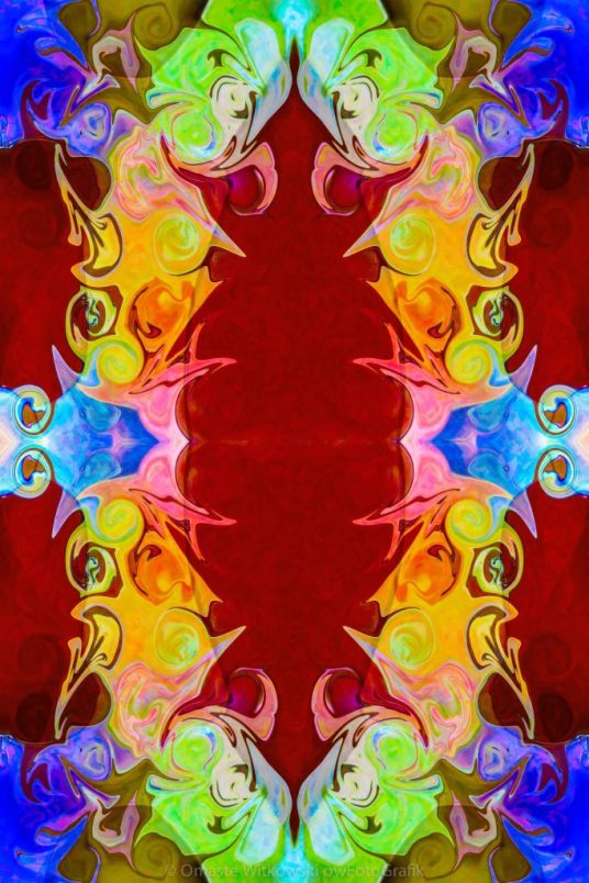 Rainbow Reminders of Life Abstract Pattern Artwork by Omaste Witkowski owFotoGrafik.com