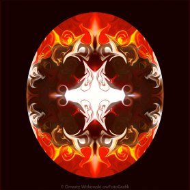 Exploding Consciousness Abstract Mandala Artwork by Omaste Witkowski owFotoGrafik.com