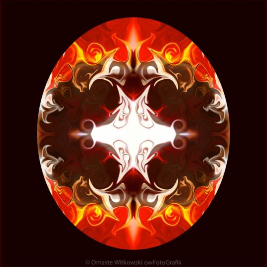 Exploding Consciousness Abstract Mandala Artwork by Omaste Witkowski owFotoGrafik.com