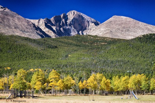 Longs Peak a Colorado Playground Art Print