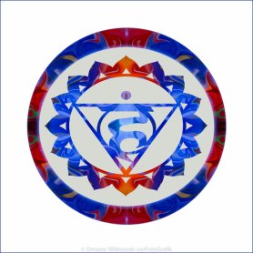16 Lotus Petals Vishuddha Abstract Chakra Art by Omaste Witkowski owFotoGrafik.com_