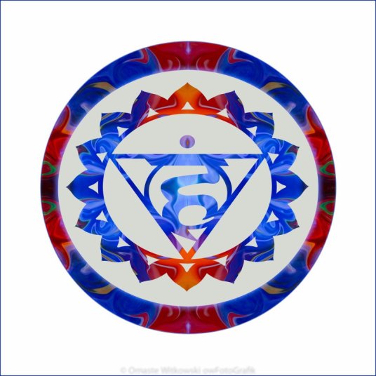 16 Lotus Petals Vishuddha Abstract Chakra Art by Omaste Witkowski owFotoGrafik.com_