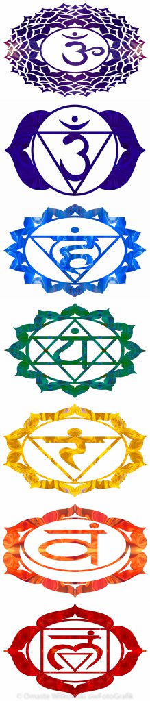 Chakra Set Abstract Energy Art by Omaste Witkowski owFotoGrafik.com