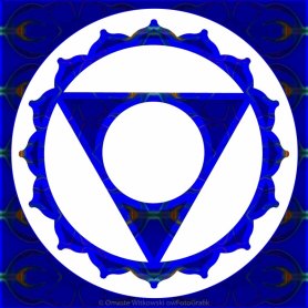 Clear Channels Of Blue Abstract Chakra Art by Omaste Witkowski owFotoGrafik.com