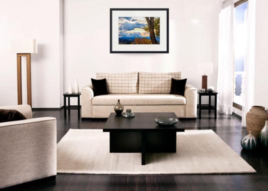 Colorado Rocky Mountain Twin Peaks Autumn View Art Print