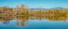 Autumn Peaks Golden Ponds Reflections Panorama Prints