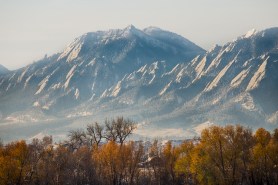 Boulder Colorado Flatirons Country Fall View Art Print