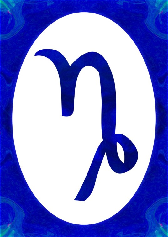 Capricorn and Third Eye Chakra Abstract Spiritual Artwork by Omaste Witkowski owFotoGrafik.com