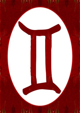 Gemini and Root Chakra Abstract Spiritual Artwork by Omaste Witkowski owFotoGrafik.com