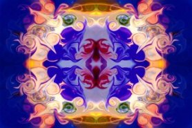 The Circle of Life Abstract Mandala Artwork by Omaste Witkowski