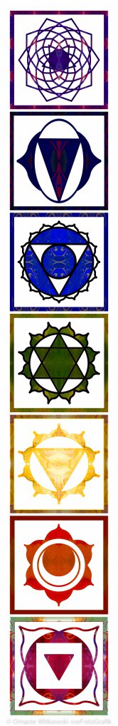 Vertical Columns Of Energy Abstract Chakra Art by Omaste Witkowski owFotoGrafik.com