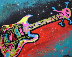 Space Guitar by Laura Barbosa - display