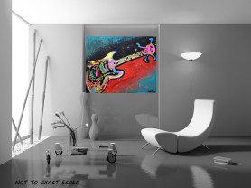 Space Guitar by Laura Barbosa - modern music art