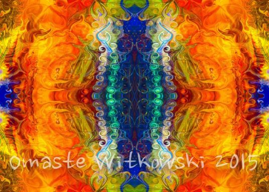 Here Comes The Sun Abstract Stained Glass Art by Omaste Witkowski owFotoGrafik.com