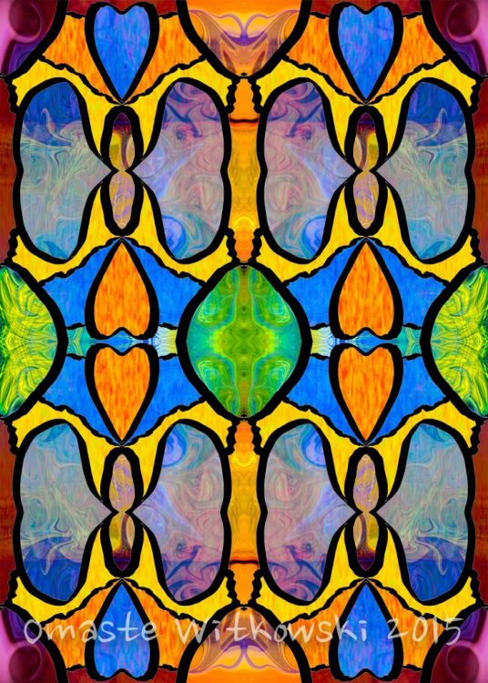 Loving Beauty In Chaos Abstract Fabric Art by Omaste Witkowski owFotoGrafik ArtInBoise.com