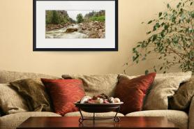 Fisherman's Panorama Colorado Canyon View Art